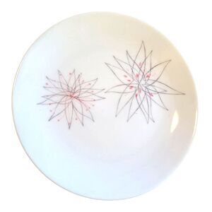 VTG Set 6 - 1950s MCM Caribe Casual Riviera Pink Atomic Flower Carlos Montez